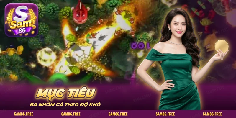 Ba nhóm mục tiêu trong bắn cá SAM86