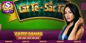 Catte SAM86: màn tiêu đề game Cát Tê Sắc Tê trên bàn xanh lá