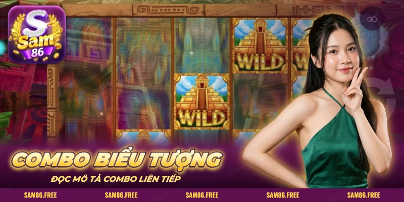 Lưới slot đền Maya với kim tự tháp vàng xếp liên tiếp trên các cuộn