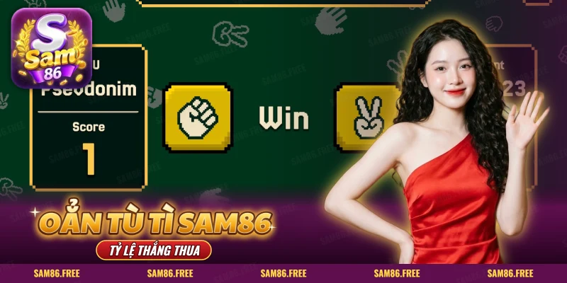Màn oẳn tù tì kiểu pixel với nắm đấm thắng kéo và bảng điểm